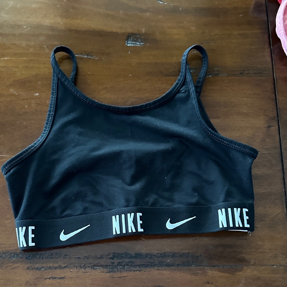 Set of 3 Sports Bra Trio - Black (Nike) White (Athleta) and Pink/Salmon (Nike) - Picture 8 of 9